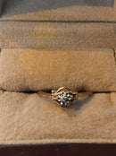 Women's Ring - Solitaire - Yellow Gold 14k (.585) 2.1 grams Size 7.5