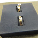Ring - Wedding Set - Yellow Gold 10k (.417) 9 grams Size 8