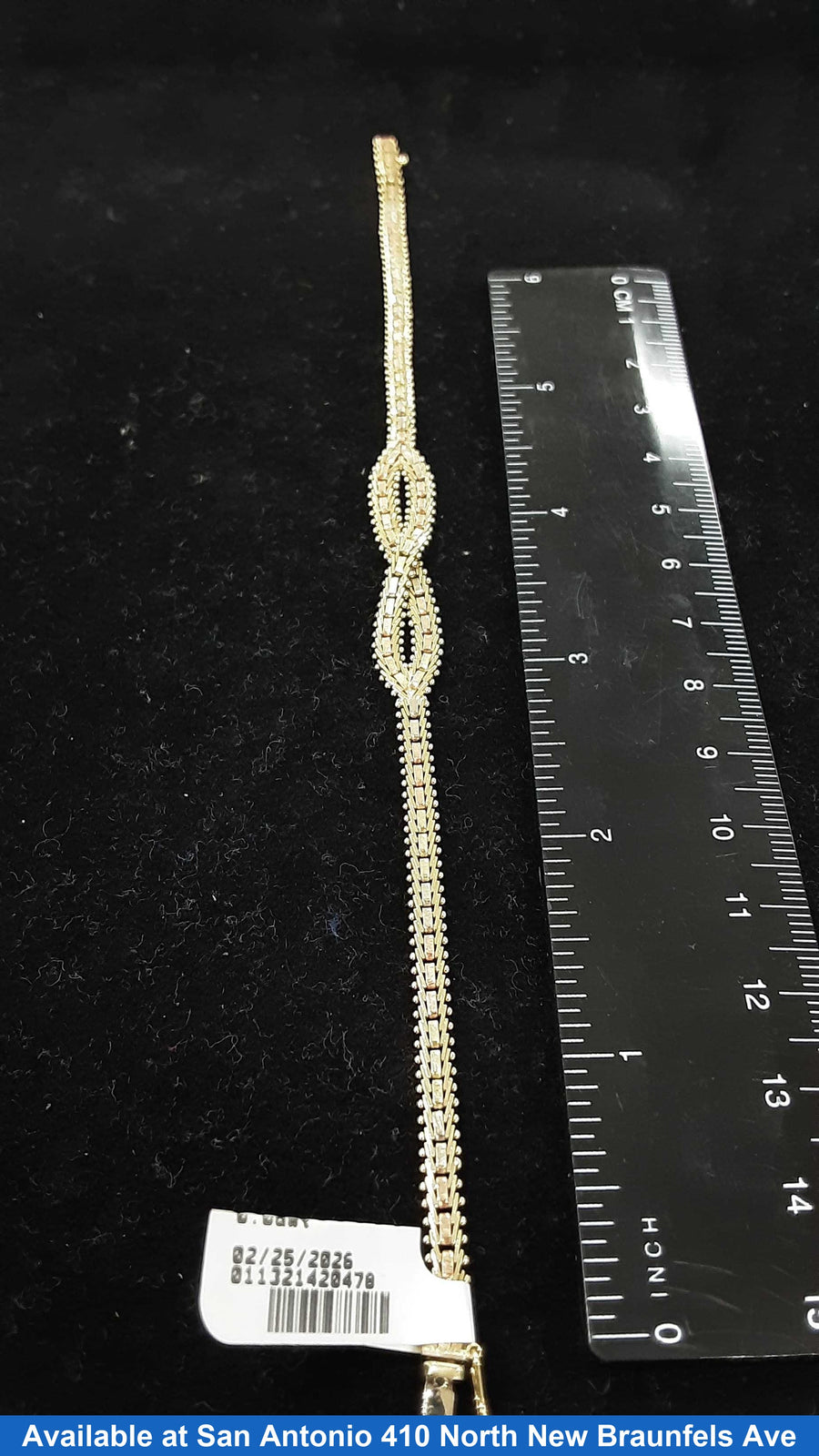 Tricolor Bracelet - Yellow Gold 14k (.585) 10.2 grams 8 inch