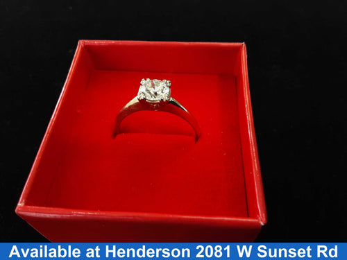 Women's Ring - Solitaire - Yellow Gold 14k (.585) 3.3 grams Size 10