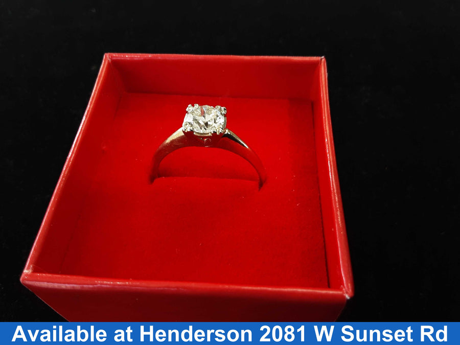 Women's Ring - Solitaire - Yellow Gold 14k (.585) 3.3 grams Size 10