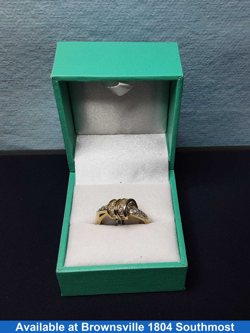 Women's Ring - Yellow Gold 14k (.585) 4.2 grams Size 7.5