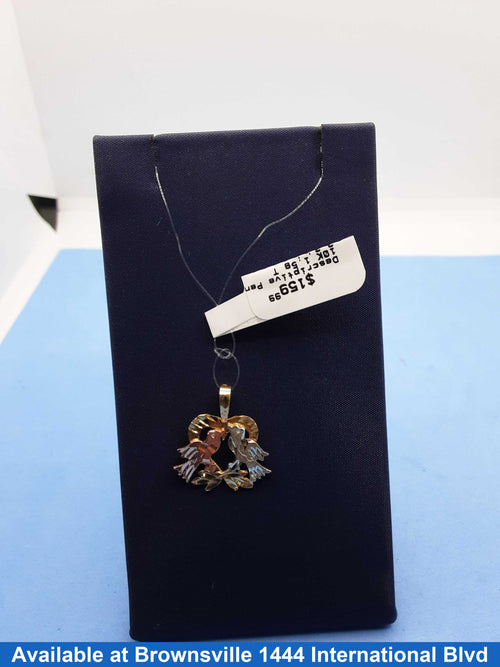 Pendant - Tricolor Gold 10k (.417) 1.5 grams