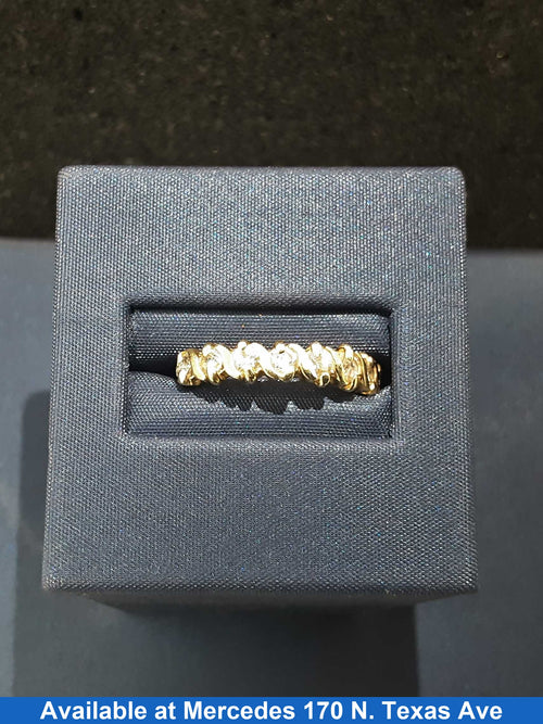 Women's Ring - Anniversary - Yellow Gold 10k (.417) 2.3 grams Size 20