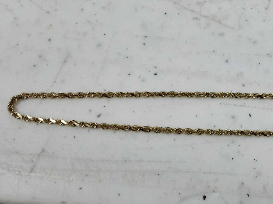 Rope Chain - Yellow Gold 14k (.585) 4.9 grams 23 inch