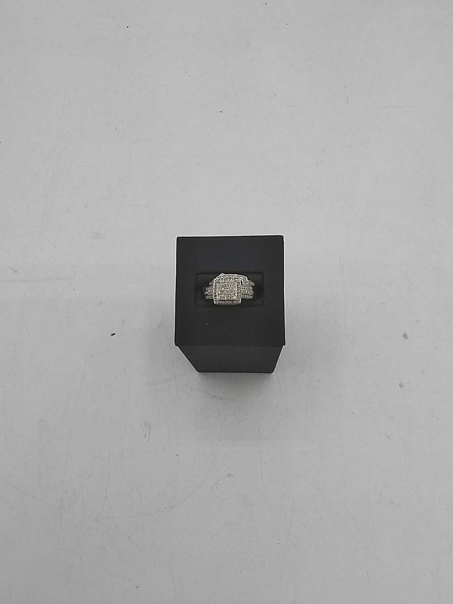 Ring - Engagement Set - White Gold 10k (.417) 5 grams Size 6