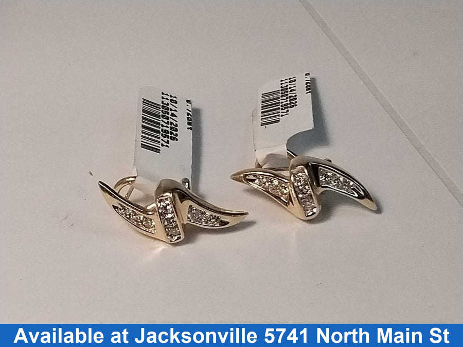 Earrings - Yellow Gold 14k (.585) 4.9 grams