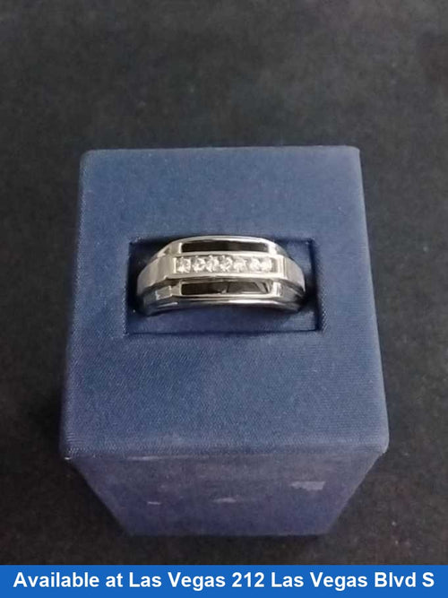 Men's Ring - White Gold 10k (.417) 5.9 grams Size 9