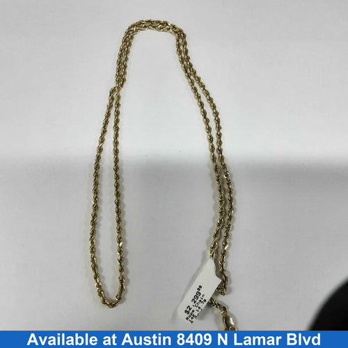 Rope Chain - Yellow Gold 14k (.585) 14.7 grams 24 inch