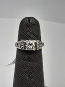 Lady's Ring - Fashion White Gold 14k (.585) 2.1 grams Size 4.5