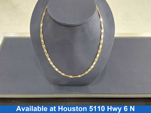 Tricolor Chain - Yellow Gold 14k (.585) 14.5 grams 20 inch