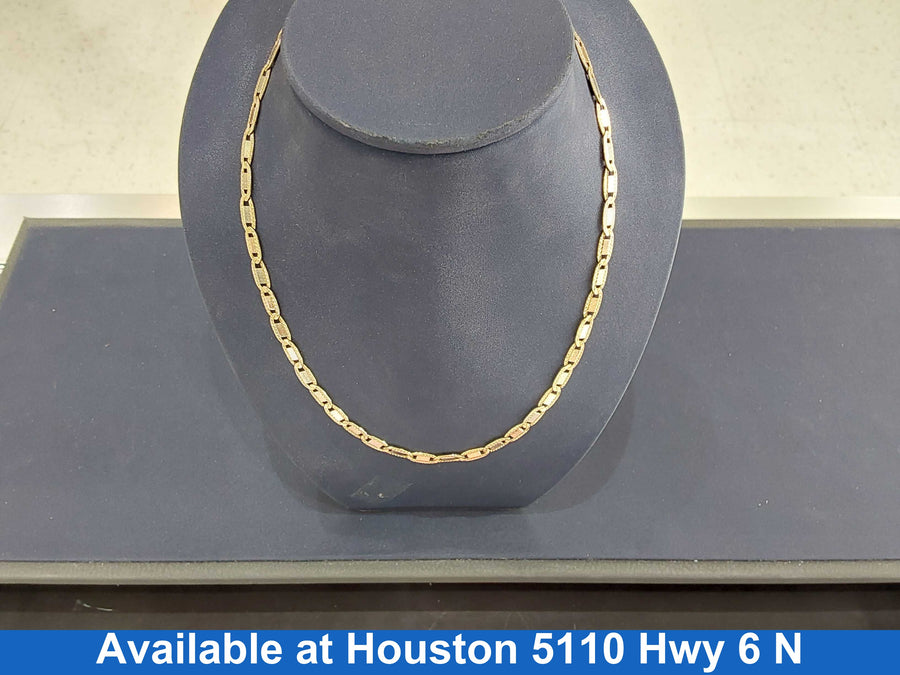 Tricolor Chain - Yellow Gold 14k (.585) 14.5 grams 20 inch