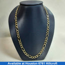 Figaro Chain - Yellow Gold 14k (.585) 22.1 grams 24 inch