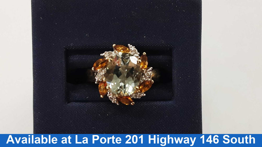Women's Ring - Yellow Gold 10k (.417) 3.5 grams Size 5.5