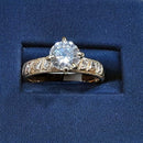 Women's Ring - Solitaire - Yellow Gold 14k (.585) 5.6 grams Size 8.5
