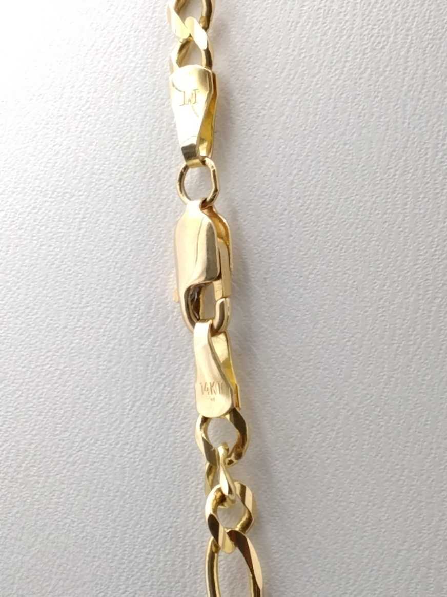 Figaro Chain - Yellow Gold 14k (.585) 13.8 grams 24 inch