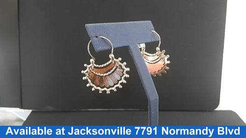 Hoop Earrings - Yellow Gold 10k (.417) 5.2 grams
