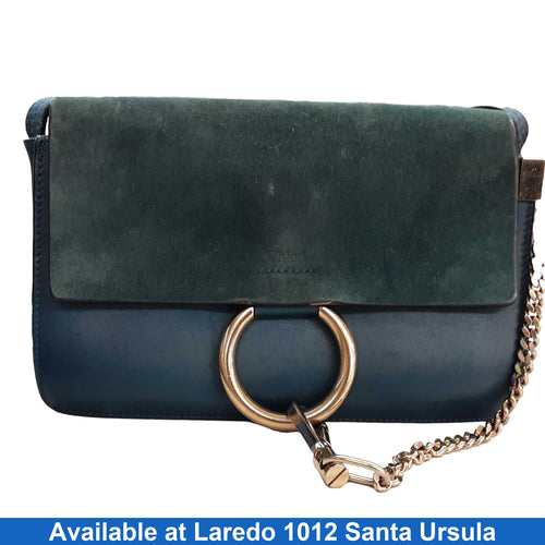Chloe Fay Shoulder Green Purse / Handbag
