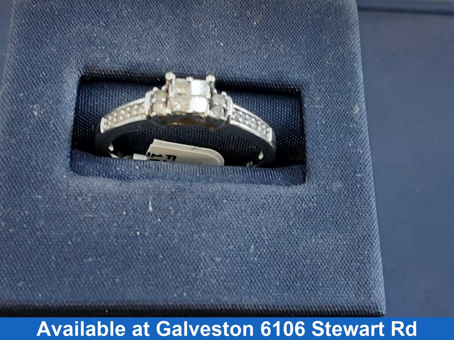 Ring - Wedding Band - White Gold 10k (.417) 3.5 grams Size 7