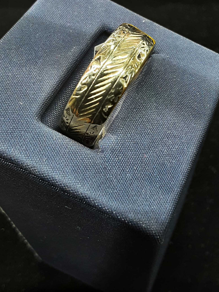 Ring - Wedding Band - Yellow Gold 14k (.585) 6.6 grams Size 11.5