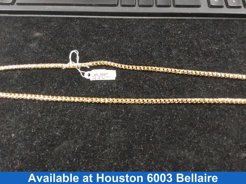 Fox Tail Chain - Tricolor Gold 14k (.585) 49.2 grams 24 inch