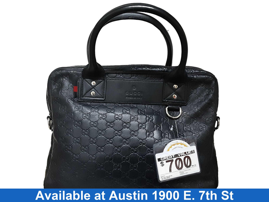 Gucci Medium Briefcase Black Purse / Handbag