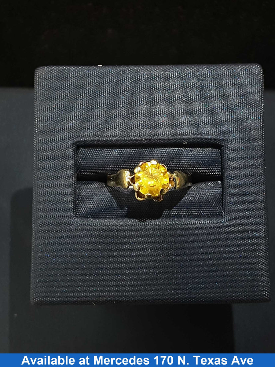 Women's Ring - Yellow Gold 10k (.417) 1.2 grams Size 4.5