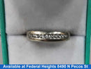 Ring - Wedding Band - White Gold 14k (.585) 3.6 grams Size 9