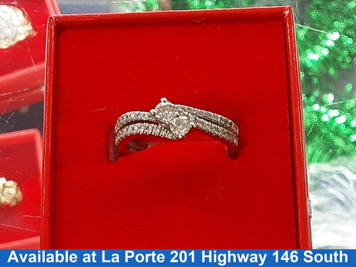 Women's Ring - White Gold 14k (.585) 5.6 grams Size 7.5