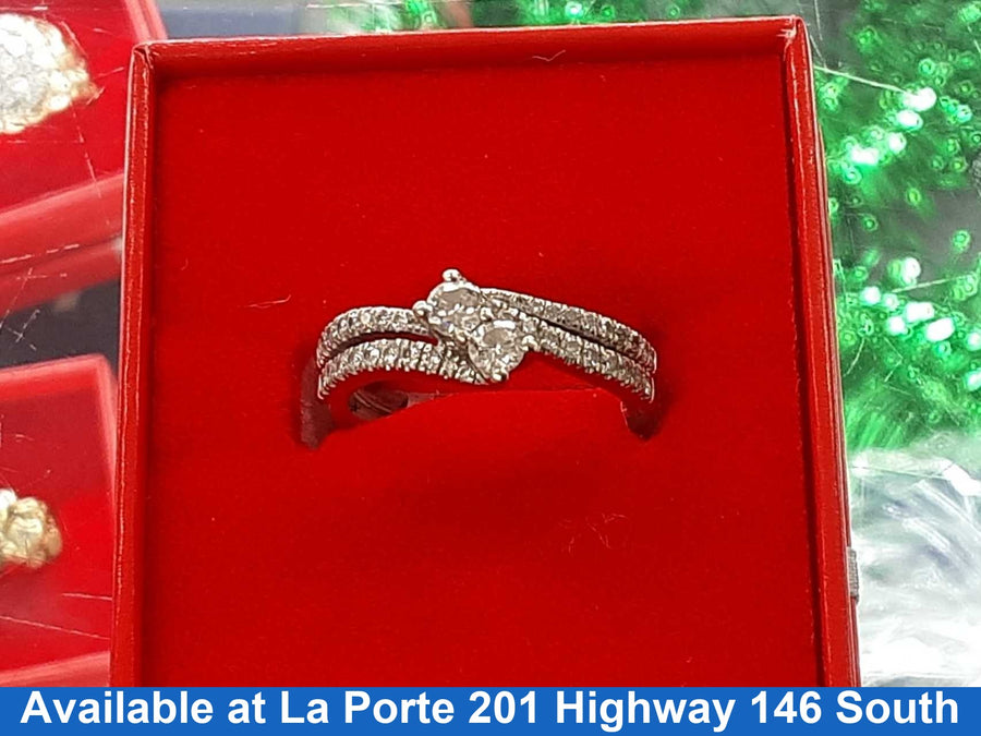 Women's Ring - White Gold 14k (.585) 5.6 grams Size 7.5