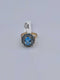 Oval Blue Topaz Ring With Blue Topaz & Diamonds 14k Size 8.5
