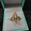 Women's Ring - Yellow Gold 14k (.585) 3 grams Size 9