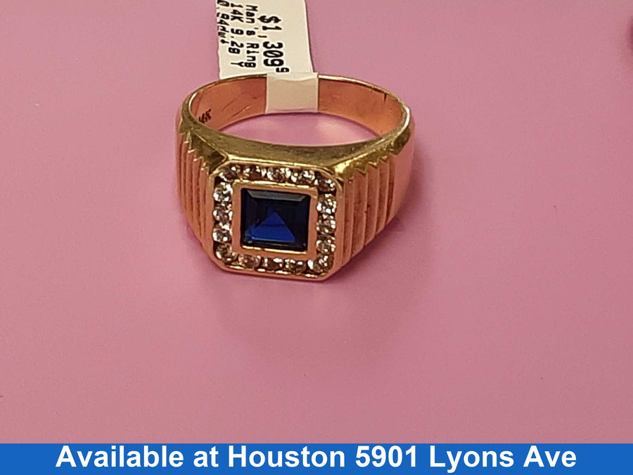 Men's Ring - Yellow Gold 14k (.585) 9.2 grams Size 10