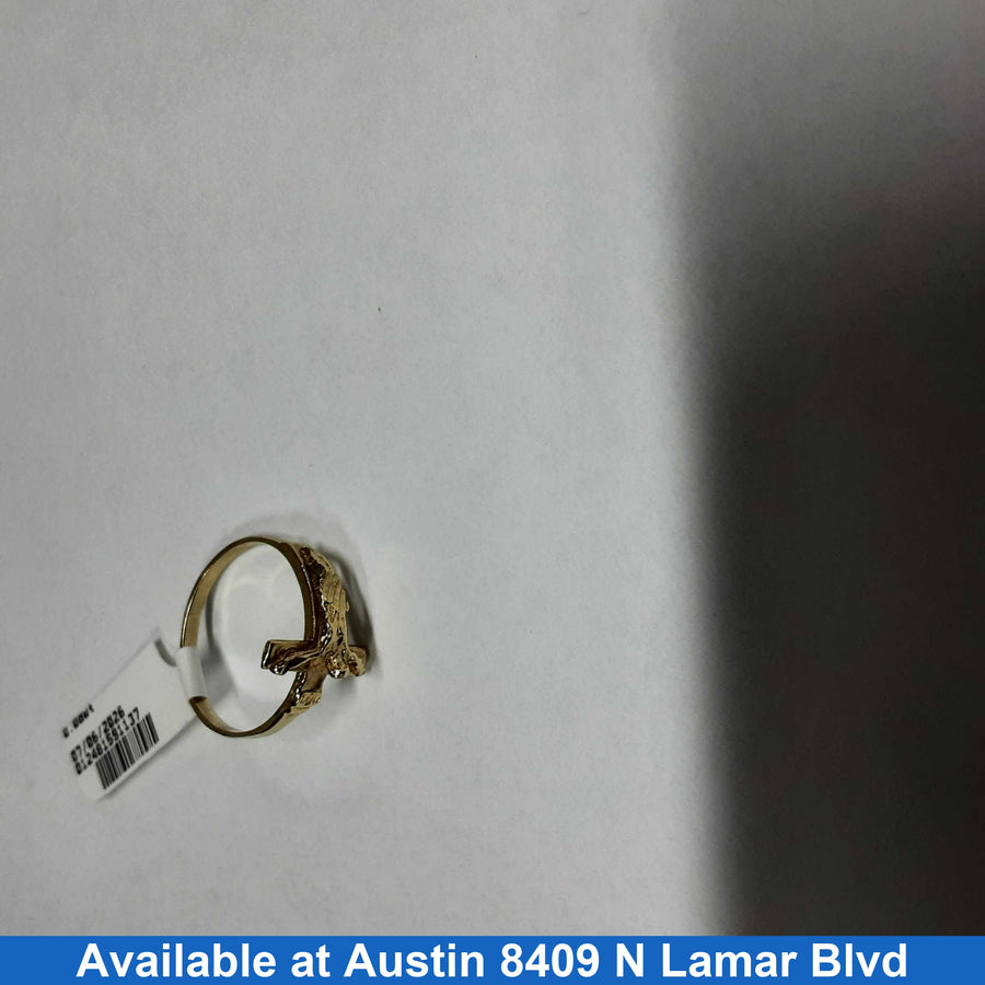 Women's Ring - Solitaire - Yellow Gold 10k (.417) 1.6 grams Size 7