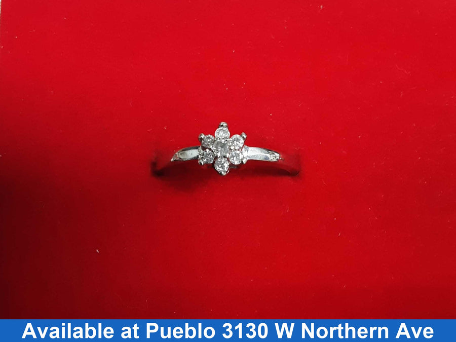 Women's Ring - White Gold 10k (.417) 1.7 grams Size 7