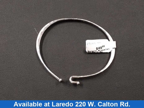 Bangle Bracelet - Silver 7.9 grams 6 inch