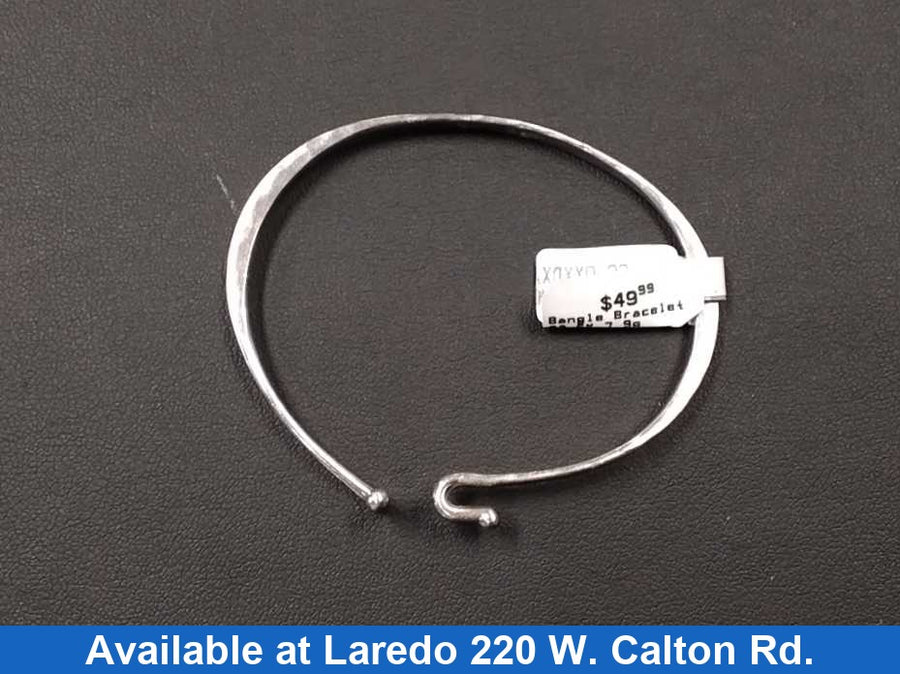 Bangle Bracelet - Silver 7.9 grams 6 inch