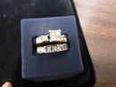 Ring - Engagement Set - Yellow Gold 14k (.585) 10.5 grams Size 7.5