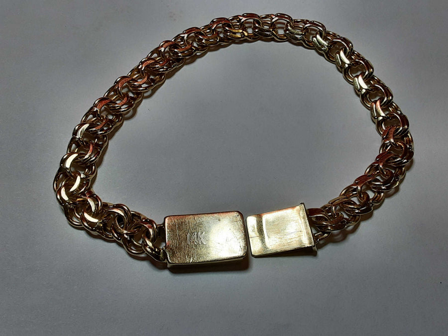 Bracelet - Yellow Gold 14k (.585) 22.5 grams 8 inch