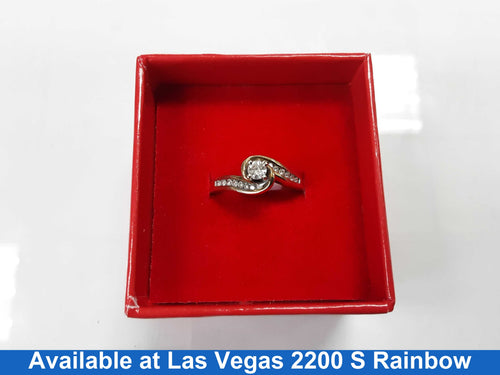 Ring - Engagement Set - Yellow Gold 14k (.585) 3.2 grams Size 7