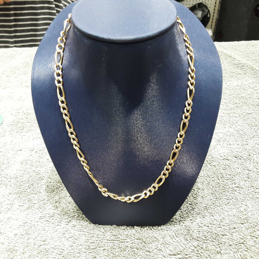 Figaro Chain - Yellow Gold 14k (.585) 15.2 grams 22 inch