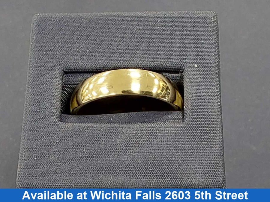 Ring - Wedding Band - Yellow Gold 10k (.417) 7.2 grams Size 12