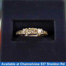 Ring - Engagement Set - White Gold 10k (.417) 3 grams Size 5