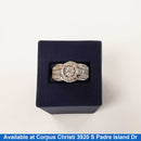 Ring - Engagement Set - White Gold 10k (.417) 7 grams Size 8
