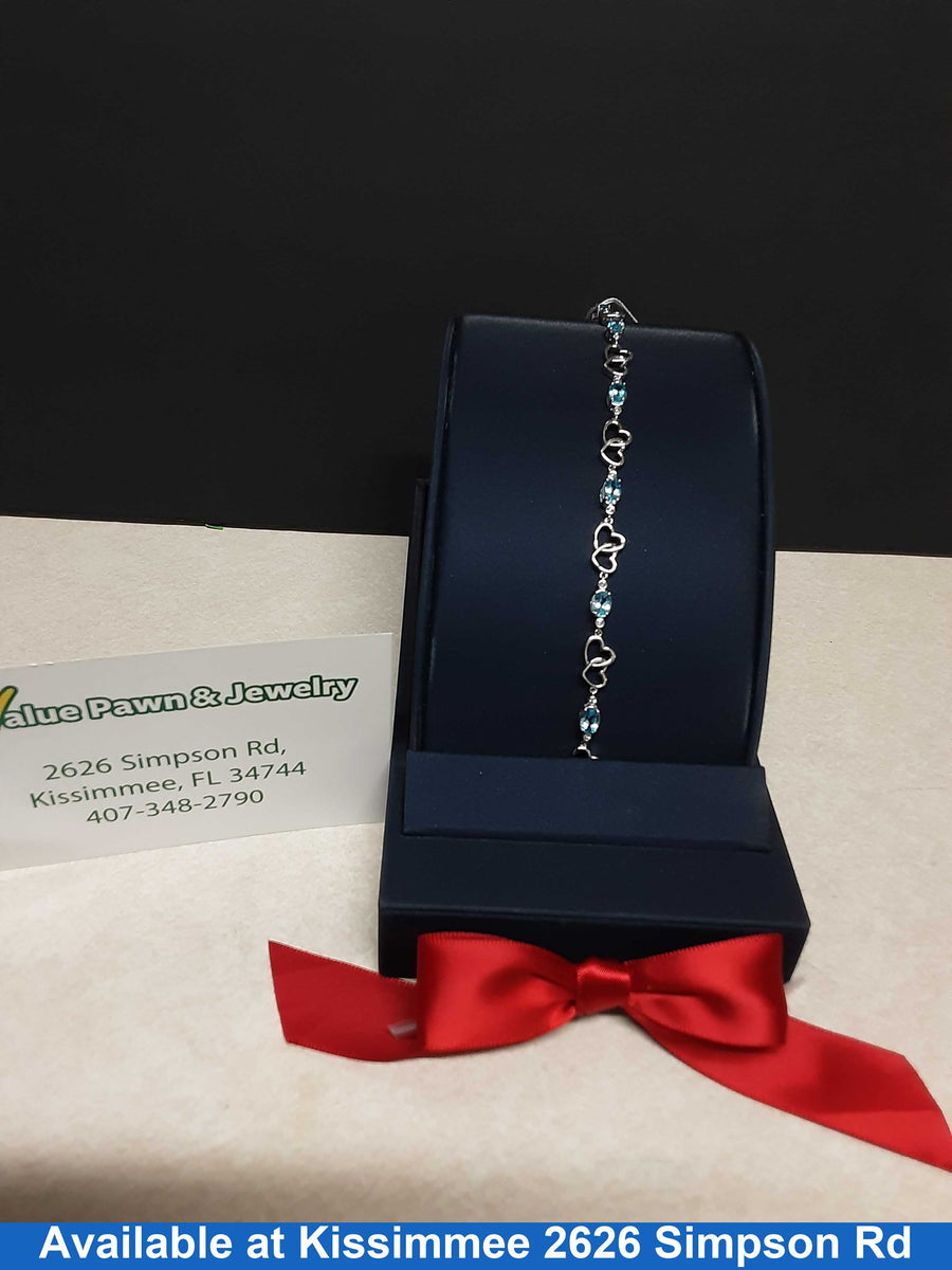 Bracelet - White Gold 10k (.417) 8.3 grams 5 inch
