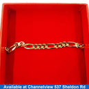 Figaro Bracelet - Yellow Gold 10k (.417) 9 grams 8 inch