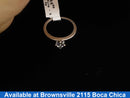 Women's Ring - Solitaire - Silver 2.2 grams Size 7