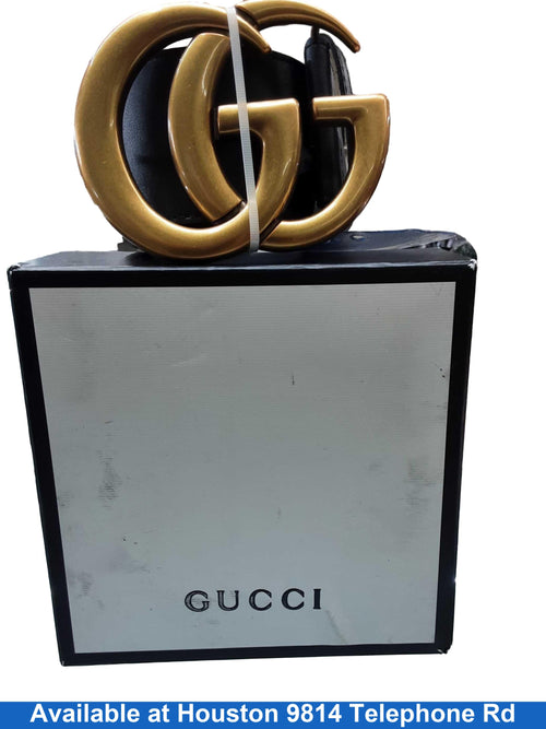 Gucci 409417 Black Belt / Buckle