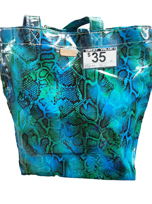 Consuela Snake Print Blue Purse / Handbag