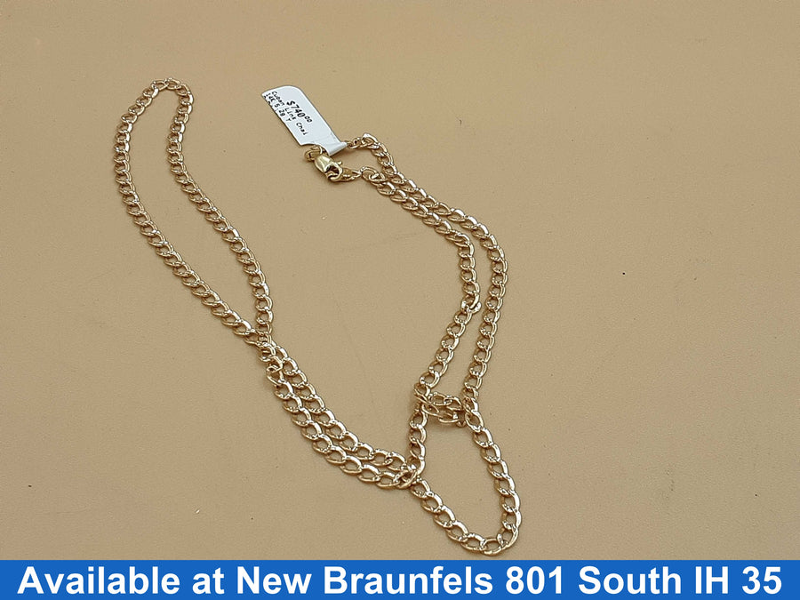 Cuban Link Chain - Yellow Gold 14k (.585) 5.2 grams 24 inch